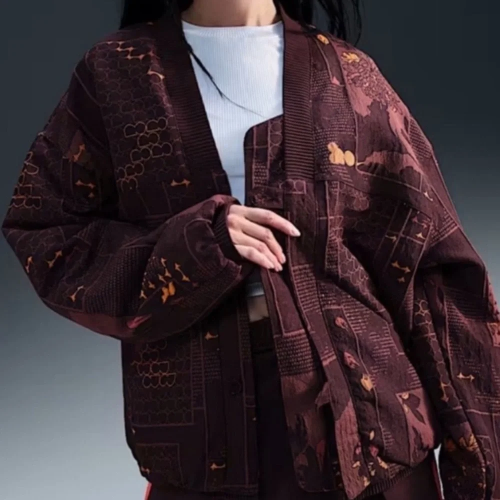 RARE NIKE Naomi Osaka Jacquard Jacket size XXL - Picture 4 of 13